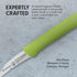 Messermeister Bird's Beak Parer with Matching Sheath, 2.5 Inch, Green...