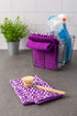 DII Cleaning Collection Multi-Purpose Microfiber, Eggplant Lattice, Dishtowel Set...