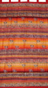 India Arts Little Elephants Tab Top Curtain Drape Panel Cotton 44" x 88" Orange...