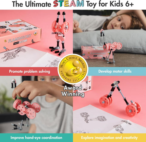 Stem Building Toys, Educational Build Your Own Robot Toy for Kids Age 6 7 8 9+ Year Old Boys and Girls, Animal Stem Toys Engineering Kit, Construc...