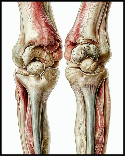 Posterizer 1 pcs-artistic illustration of the human knee 2-Teachers & Classrooms-Abstract & Modern Art-School and classroom art- unframed wall art...