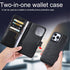 Genuine Leather for Apple iPhone 15 Pro Wallet Case with Card Holder Kickstand, Phone Accessories for Woman Men, 2 pcs Screen Protector 2 pcs Came...