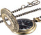 Hicarer Vintage Pocket Watch Steel Men Watch with Chain (Bronze)...