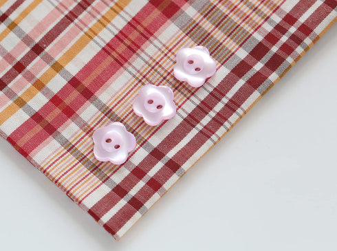 1/2 inch (12.5mm) Flower Shape Buttons for Sewing Shirts Pink Resin Buttons for DIY Crafts Projects Scrapbooking Pack of 150 pcs...