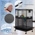 Bird Cage Netting Seed Catcher - Adjustable Bird Cage Skirt Seed Catcher, Large Soft Breathable Mesh Bird Seed Catcher for Indoor Round Square Cag...
