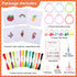 Anglekai 6Pcs Cross Stitch Kits for Beginners, Needlepoint Kits for Beginners Embroidery Starter Set, 6 Embroider Hoops and Cloth/ 6 Key Rings/Sci...
