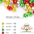 Augshy 200 Pieces Jingle Bells 3/5Inch Craft Bell Bulk for Christmas Home and Pet Decorations Xmas Decor Party Favors Supplies (Red Green Gold Sil...
