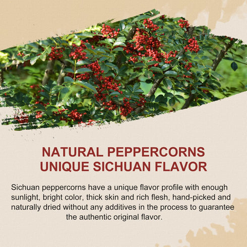 52USA Sichuan Peppercorn, Szechuan Peppercorns(4OZ), Authentic Szechuan Red Peppercorn, Less Seeds, Strong Flavor, Whole Sichuan Red Peppercorns, ...