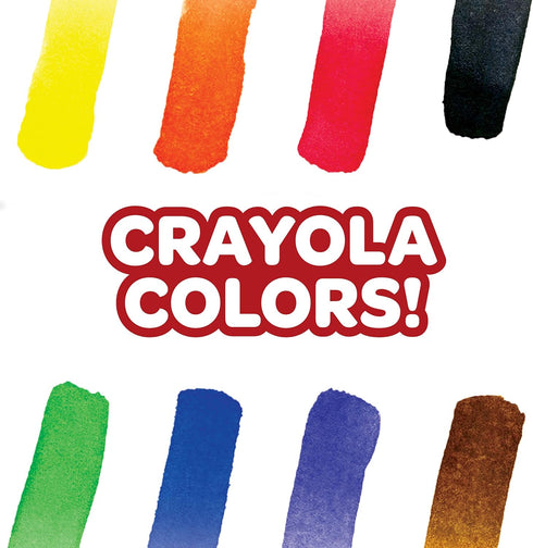 Crayola Watercolor Mixing Set with Taklon Paint Brush, 8 Paint Colors...