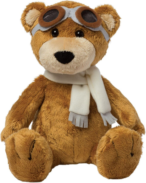Manhattan Toy Aviator Teddy Bear 12" Stuffed Animal Plush with Soft Goggles and Scarf...