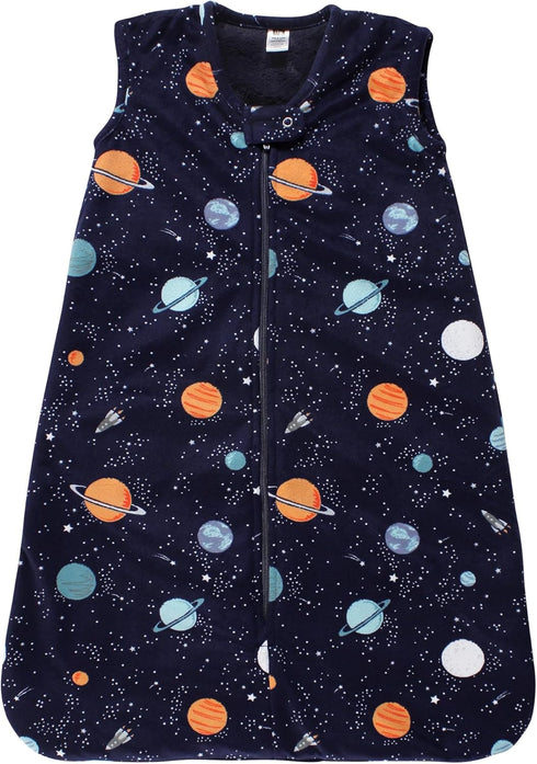Hudson Baby Unisex Baby Plush Faux Fur Sleeping Bag, Wearable Blanket, Space, 0-6 Months...