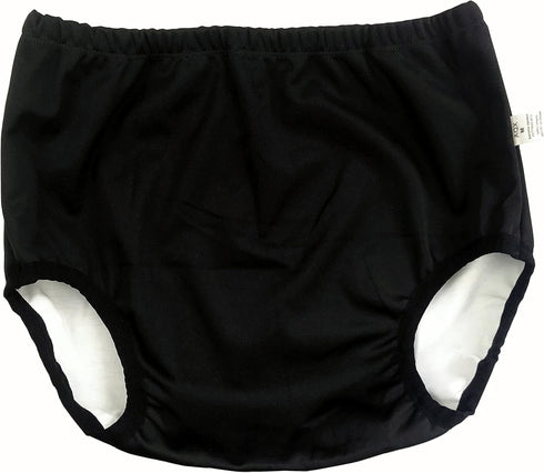 Adult Diaper Cover for Incontinence, Cloth Active Latex Leak Proof Pants, Noiseless Reusable Washable Pull Up Plastic Pants (Black, 2XL)...