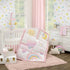 NoJo Happy Days Pink, Yellow and Blue Rainbows, Sun and Polka-Dot Super Soft Sherpa Baby Blanket...