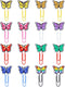 16 Pcs Cute Bookmark Paper Clips Cartoon Silicone Bookmarks with Colorful Paperclips for Kids School Teacher Office Supply Student Stationery (But...
