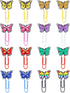 16 Pcs Cute Bookmark Paper Clips Cartoon Silicone Bookmarks with Colorful Paperclips for Kids School Teacher Office Supply Student Stationery (But...