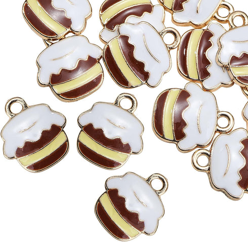 DanLingJewelry 100 pcs Honey Pot Charms Pendants for Jewelry Making or DIY Crafts...
