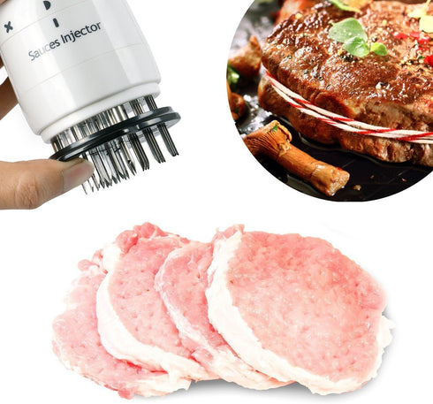 Meat Tenderizer/Sauces Injector/Tenderizer Injector/Meat Injector/Needle 30 Stainless Steel(3 Injection Needle Pinhole) Marinade Flavor Syringe ,U...