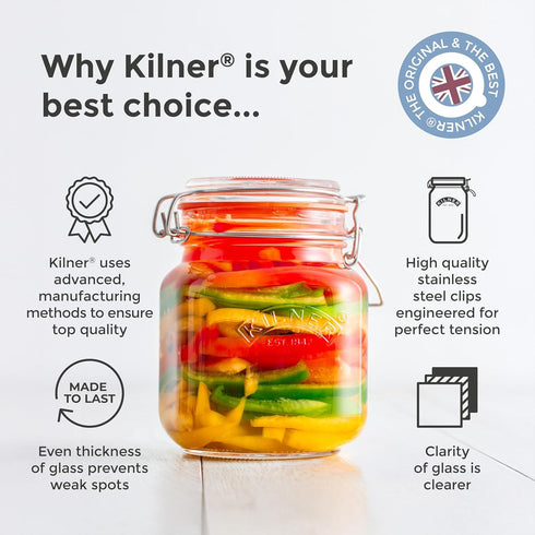 Kilner Replacement Rubber Seals for 102-Fluid Ounce Jars, 4-1/4-Inches, Pack of 6...