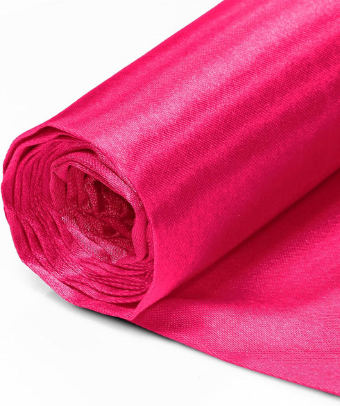 Hot Pink Satin Fabric 60 Inch Wide by The Yard, Soft Charmeuse Satin Fabric for Wedding Dress, DIY Craftings, Costumes, 1 Yard...