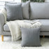 OTOSTAR Linen Throw Pillow Covers Set of 2 Decorative Square Pillowcases Cushion Covers 28x28 Inch for Home Decor Sofa Bedroom Car 70 x 70 CM Dark...