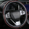 Steering Wheel Cover?Black with Red line?Anti-Slip, Safety, Soft, Sports Style, Leather Steering Wheel Cover, Adaptable to 14.5-15 inches Steering...