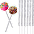 25 PCS Bling Cake Pop Paper Sticks, Glitter Rhinestone Lollipop Treat Sucker Sticks, Diamond Wrap Candy Holder for Chocolate Fruit Marshmallow Des...