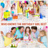 Fumete Birthday Party Games 100 Pcs Who Knows The Birthday Girl Game with 20 Pencils Girly Birthday Cards Set for Child Teen Adults Sweet Sleepove...