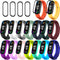 20 Pieces Strap Replacement Compatible with Xiaomi Mi Band 6 / Amazfit Band 5, Bracelet Wristbands Silicone for Mi Fit 5 Straps (16 Colors + 4 Scr...