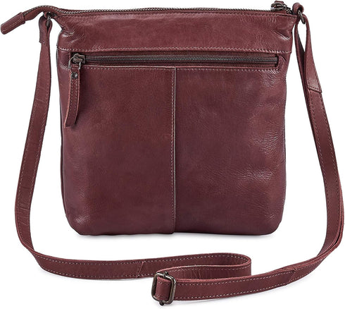 Real Leather Purse for Women Crossbody Bag Travel Shoulder Handbag Small Vintage Pocketbook...