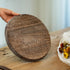 Romadedi Rustic Wooden Tray Candle Holder - Small Wood Decorative Plate Pillar Candle Tray for Farmhouse Kitchen Countertop Bathroom Coffee Table ...
