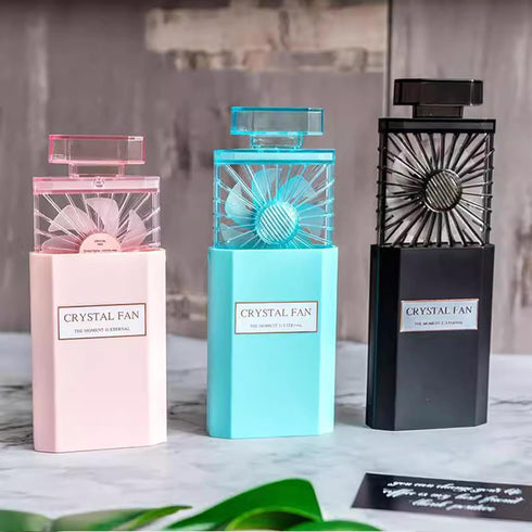 Perfume Aromatherapy Fan, Portable USB Rechargeable Small Pocket Fan with Power Bank,Three-speed Regulation, Stretchable Hand Fan, Birthday Gifts ...