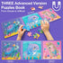 Magnetic Puzzles for Kids Ages 3 4 5, Ocean Mermaid Puzzles 16-20-25 Piece Jigsaw Puzzles for Toddler, Preschool Animals Puzzles Floor Magnetic Ki...