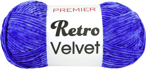 Premier Yarns Retro Velvet-Cobalt, 918 Foot (Pack of 1)...