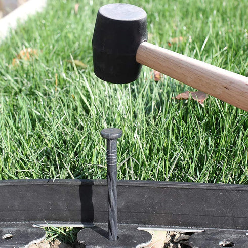 25PCS PlasticSpiral Landscape Edging Anchoring Spikes 8-inch, Spiral Nylon Landscape Anchoring Spikes?Landscape Stake for Paver Edging, Weed Barri...