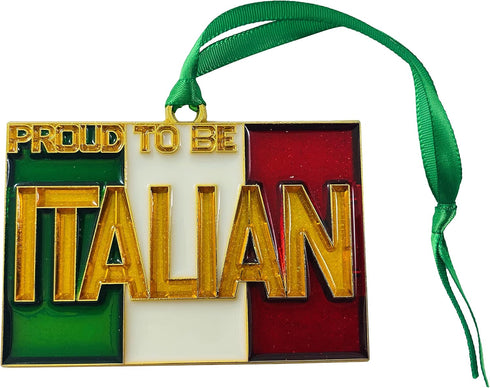 Proud to be Italian Ornament Italy Christmas Tree Holiday Decoration...