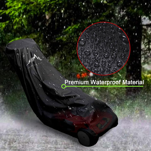 Himal Outdoors Lawn Mower Cover - Heavy Duty 600D Polyester Oxford Waterproof, UV Protection Universal Fit with Drawstring & Cover Storage Bag, Bl...