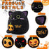 Halloween Stuffed Animal Black Cat Plush,Trick or Treat Soft Toys Gifts Pumpkin Double Side 9.4" Throw Couch Pillow Cute Figure Doll for Kids Baby...