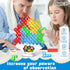 64PCS Stack Attack Game for Adult & Kids, Tetra Board Tower Games for Family Travel Party, 2 Players Balance Stacking Toy, Team Toys Building Bloc...