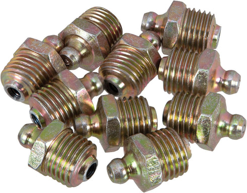 Performance Tool W54258 1/4-Inch NPT Straight Grease Fitting, 10 Pack...