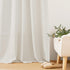 RYB HOME Semi Sheer Valances - Linen Textured Sheer Curtains Small Window Tiers Farmhouse Decor for Kitchen Bathroom Cafe Bedroom, Linen, Wide 52 ...