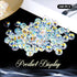 100Pcs Crystal Glass Beads for Jewelry Making, Clear Faceted Beads Spacer Beads Jewelry Crafts Making Supplies for DIY Bracelet Necklace Wind Chim...