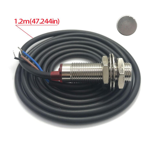 DIGITEN 4 Digital LED Tachometer RPM Speed Meter+Hall Proximity Switch Sensor NPN Blue...