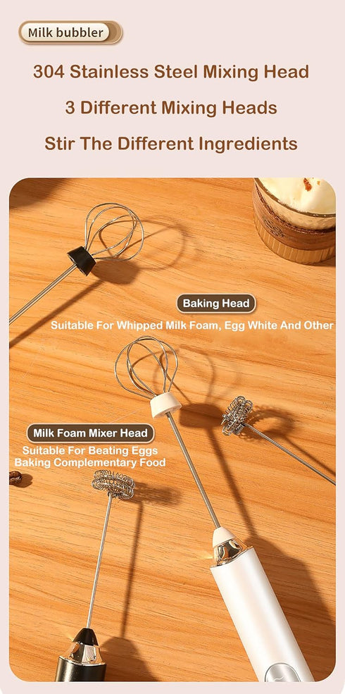 Coffee Mixer?Coffee Stirrer?Coffee Blender?Multi-Functional Electric Milk Foam Maker?Mini Hand-Held Whisk For Home Use?Cream Beater?USB Rechargeab...