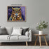 Posterizer 1 pcs- Abstract print of an owl with a background of Thunder-Art for Animal Lovers-Abstract & Modern Art- Gift for Men Women Teens-Deco...