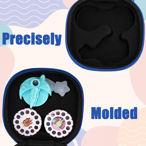 Hard Carrying Case Fits for Moonlite Storybook Projector, Mini Projector Case for Moonlite Projector with Many Storybook Reels Pockets (Holds up t...