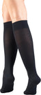 Truform Compression Socks, 15-20 mmHg, Women's Dress Socks, Knee High Over Calf Length, Navy Diamond Knit, Large...