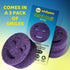 Scrub Moji Scrubbing Sponge (Set of 3) - (Purple) - Scrub Sponge Made with Temperature-Responsive Polymer Foam - Stain and Odor-Resistant Kitchen ...