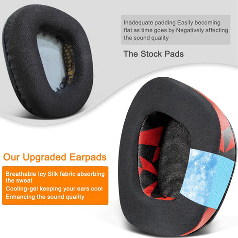 SOULWIT Earpads Replacement for Corsair Void/Void Pro/Void Elite/Surround Wired & Wireless RGB USB Gaming Headsets, Ear Pads Cushions with Noise I...