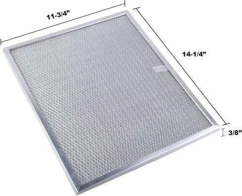 Broan Model BPS1FA30 Range Hood Filter - 11-3/4" X 14-1/4" X 3/8" Grease Filter BPS1FA30, S99010299 Replacement for NuTone Allure 30" WS1 QS2 and Broan QS1 30" (2-Pack)