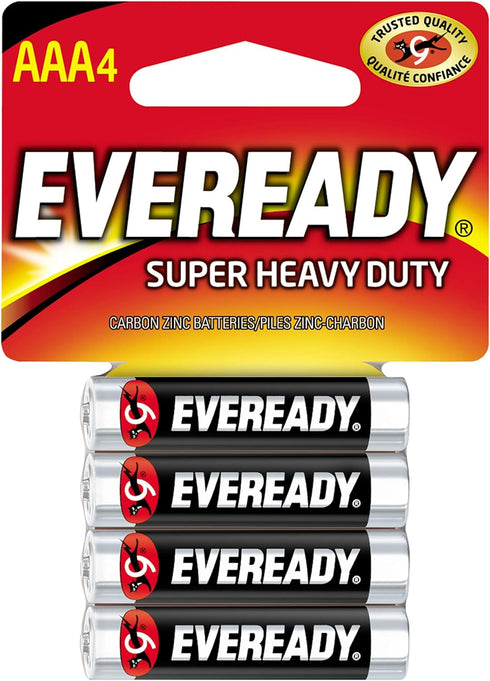 Eveready Super Heavy Duty Batteries, AAA, 4-Count...